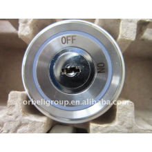 Elevator key lock, round